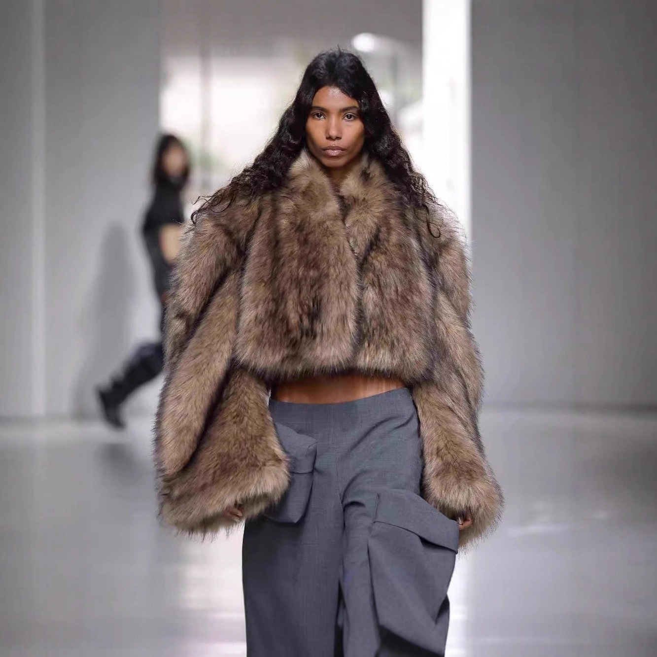 Vintage Fur Coat Short Ladies Brown - Shop at LoveMi