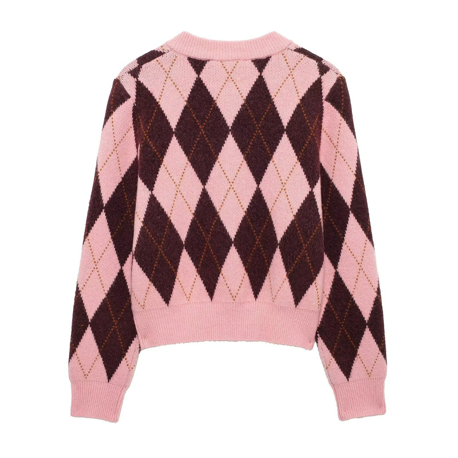 Women's Diamond Jacquard Coat