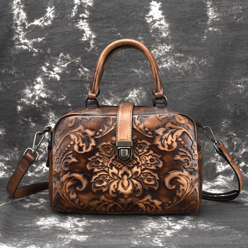 Crossbody Hand-rubbed Top-grain Leather Bag