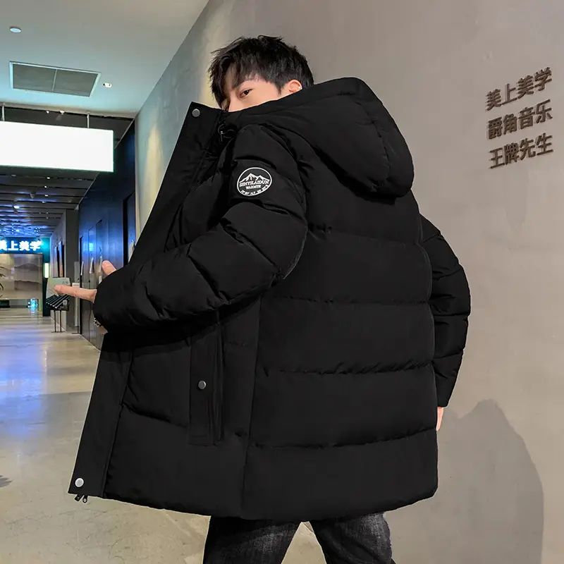 Men's Winter Down Cotton Jacket Youth Thickened