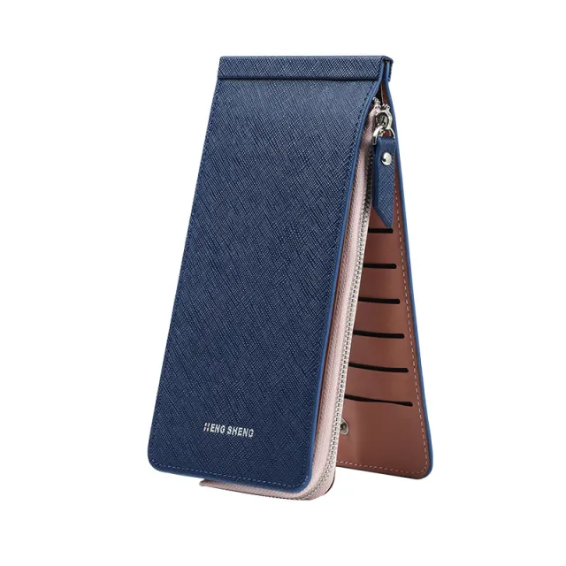 Women's Wallet Long Zip Clutch Blue - Shop at LoveMi