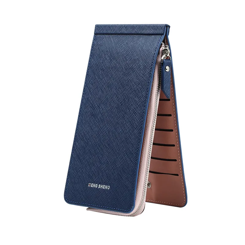Women's Wallet Long Zip Clutch - Blue