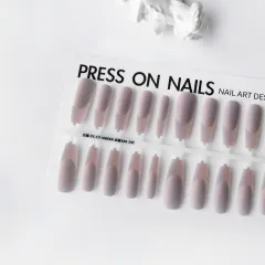 Wear Nail Tip Space French Manicure - Purple - View 1
