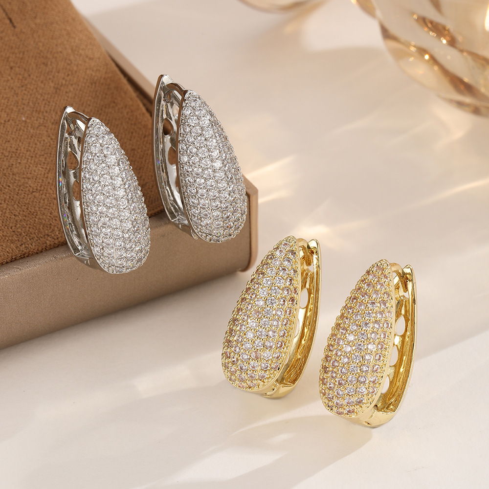 Women's European And American-style Micro-pave Cubic Zirconia Earrings