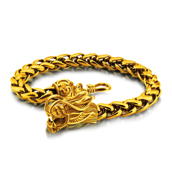 Fashion Faucet Bracelet Alluvial Gold Men's Plated Thickened 24k Gold Jewelry