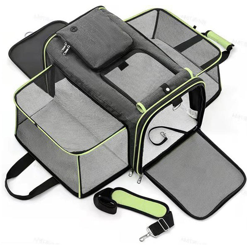 Foldable Cat Carrier Small Dog Car-mounted Cat Travel Bag 2