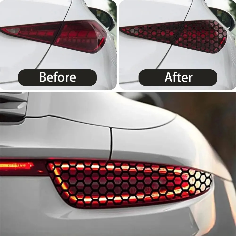 Car Taillight Honeycomb Shape Creative