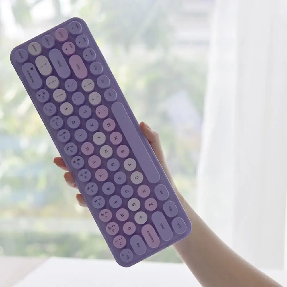 Wireless Keyboard And Mouse Set Small And Portable Lovely Female Office
