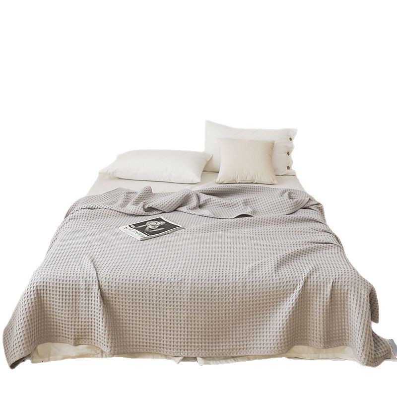 Cotton SingleDouble Waffle-Weave Towel Blanket