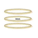 Gold 3 Piece 4Mm