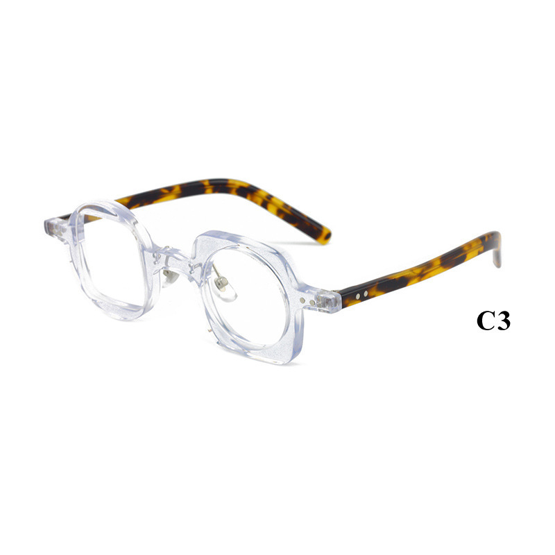 Leopard Print Vintage Acetate Glasses Frame - Image 3