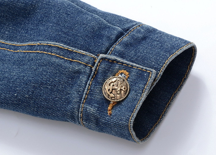 Title 7, Denim Ceket Erkek Yıkama Üst Slim Fit Denim Cek...