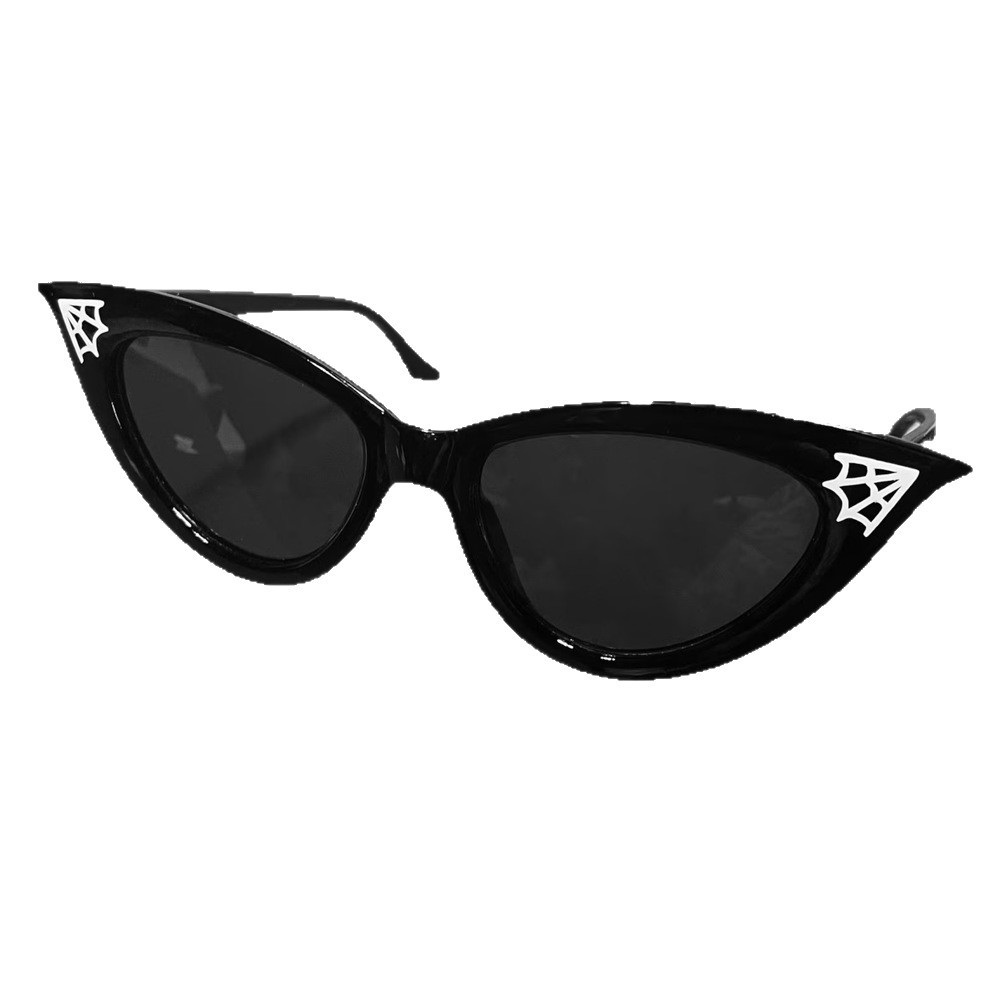 Women's All-match Gothic Style Spider Web Crystal Sticker Glasses - Image 3