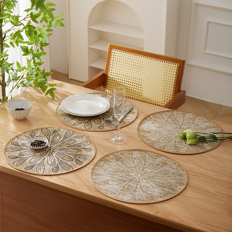 Jute Woven Table Mat Natural Placemat Decorative C