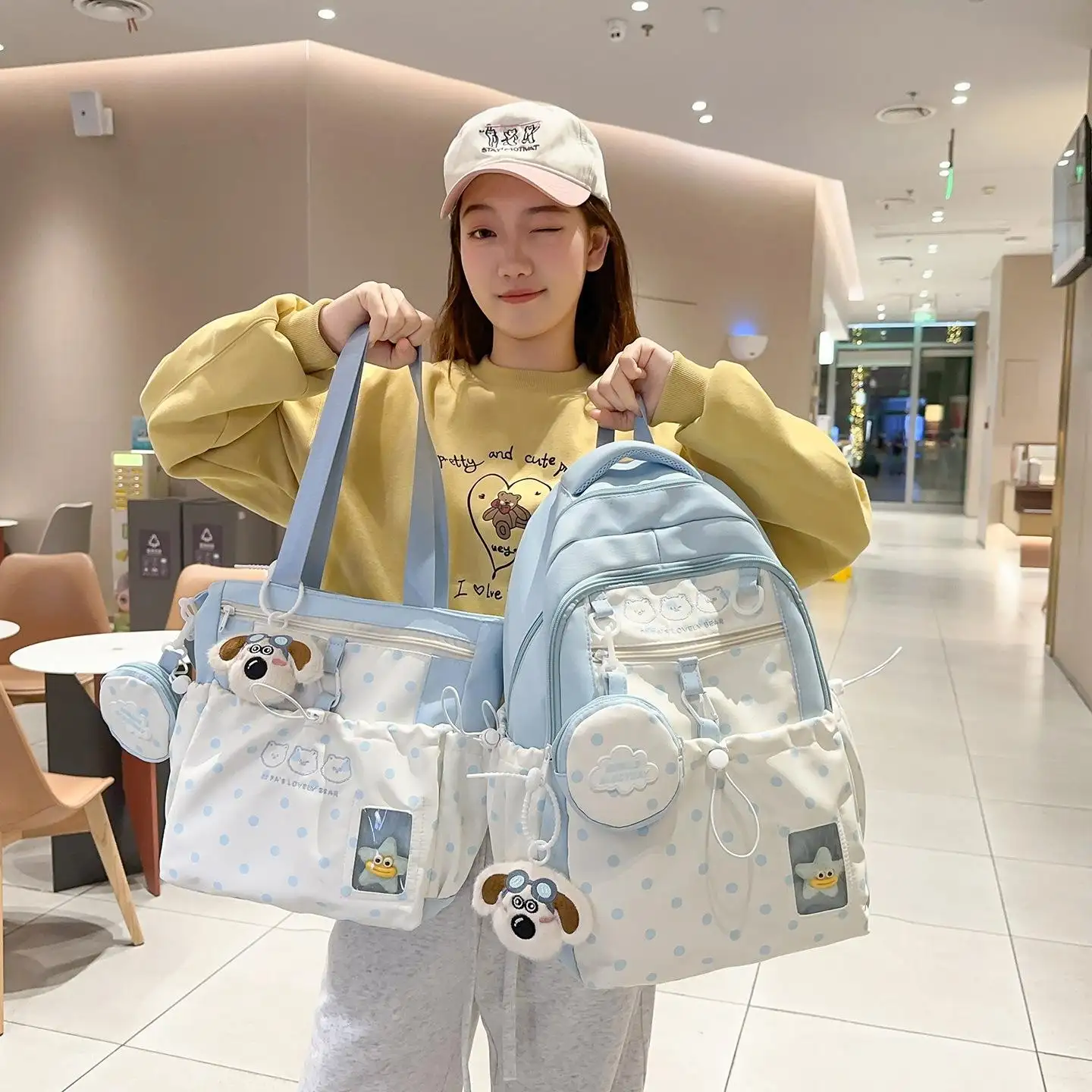 Preppy-style Lightweight Travel Backpack