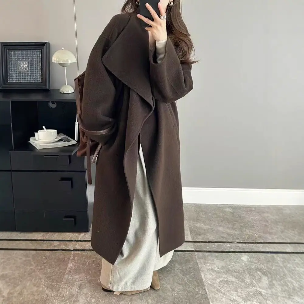 Fashionable Double-Faced Wool Coat