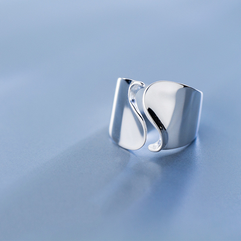 Wave Temperament Index Finger Ring