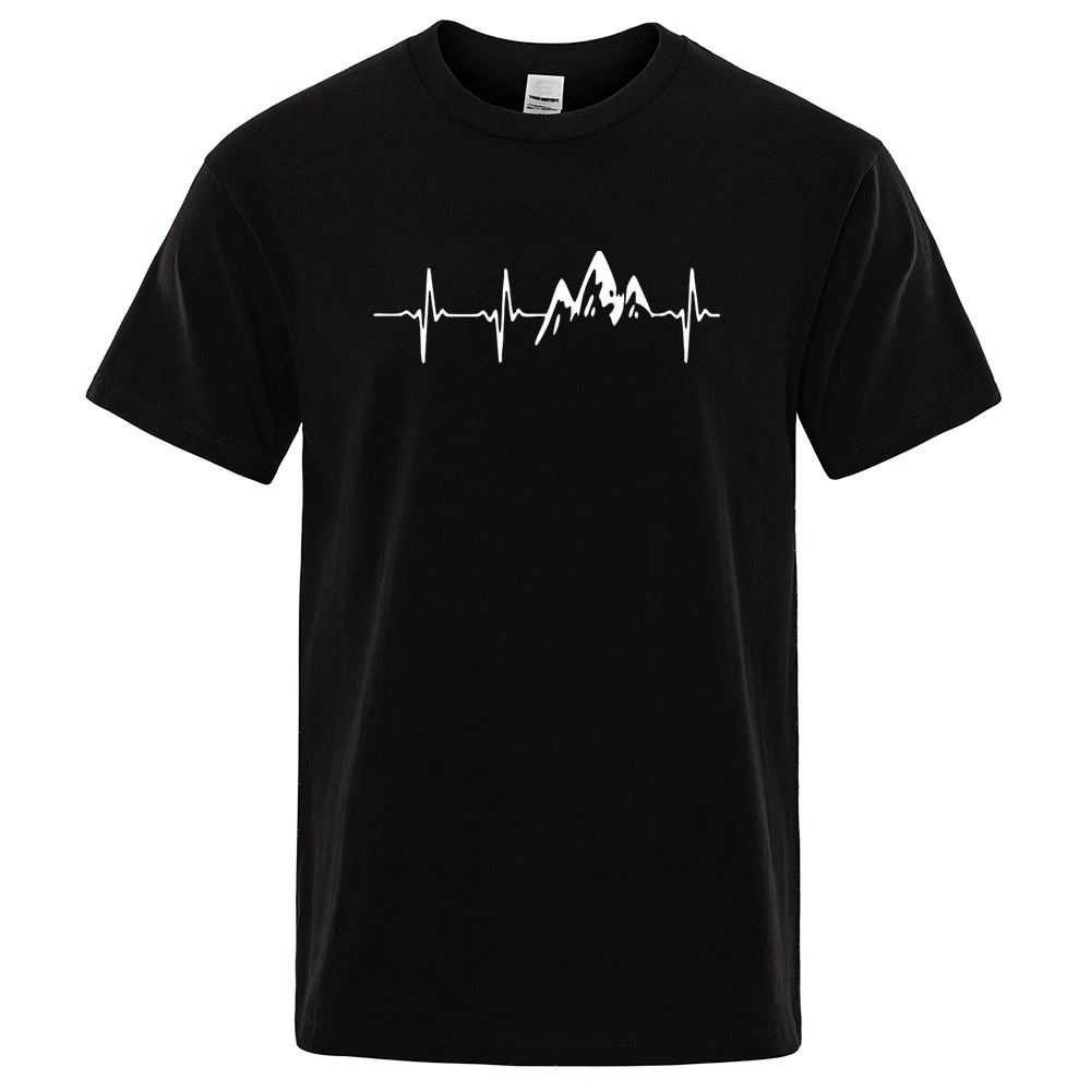 Mountain Ecg Mens Womens Short-sleeve
