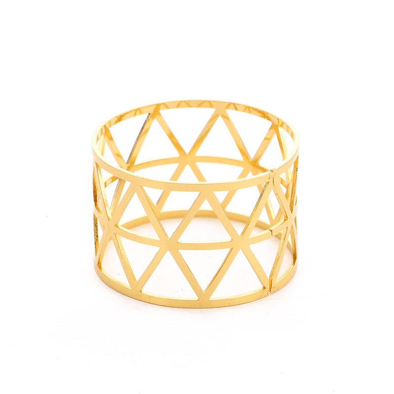 Prismatic Napkin Ring Non-package Napkin Ring (Rose Gold)