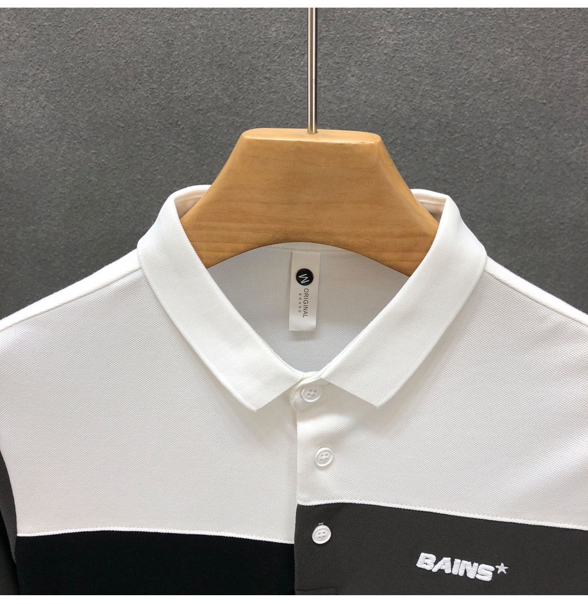 Title 11, Mens Trend Stitching Contrast Color Polo Shirt...