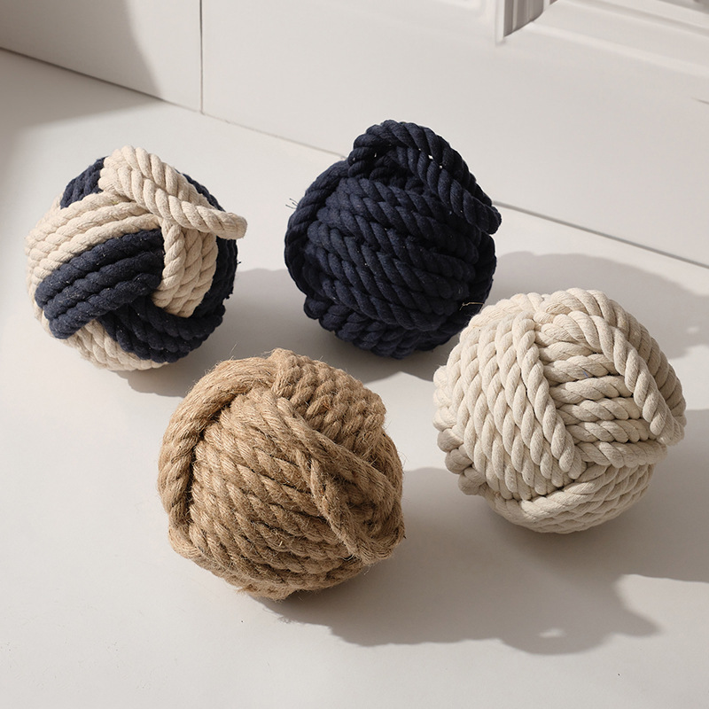 Creative Decoration Household Cotton And Linen Ball Door Stop