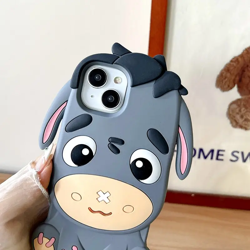 Stereo Cartoon Little Donkey Phone Case