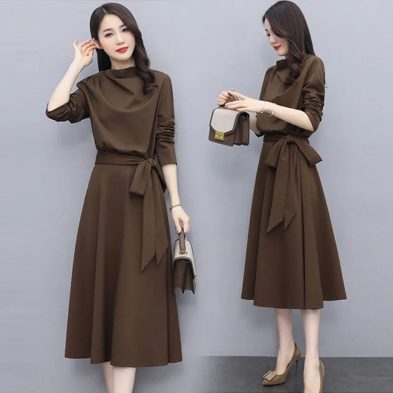 Fashion Casual Thin Long Sleeve Dress