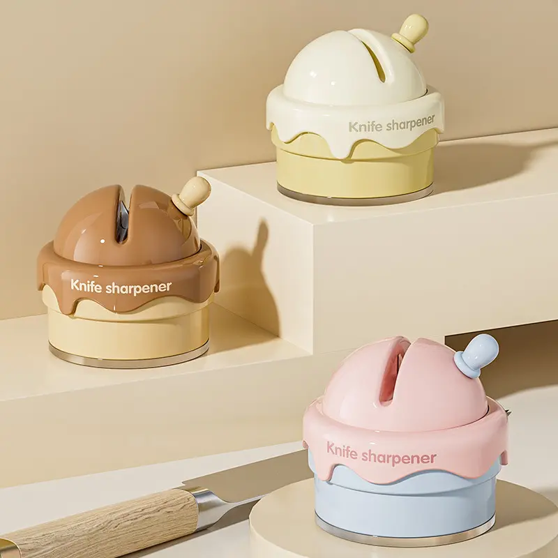 Ice Cream Shaped Suction Cup Knife Sharpener