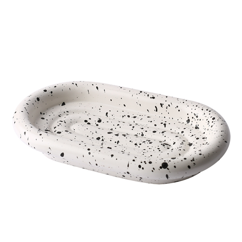 Splash Ink Oval Circle Tray