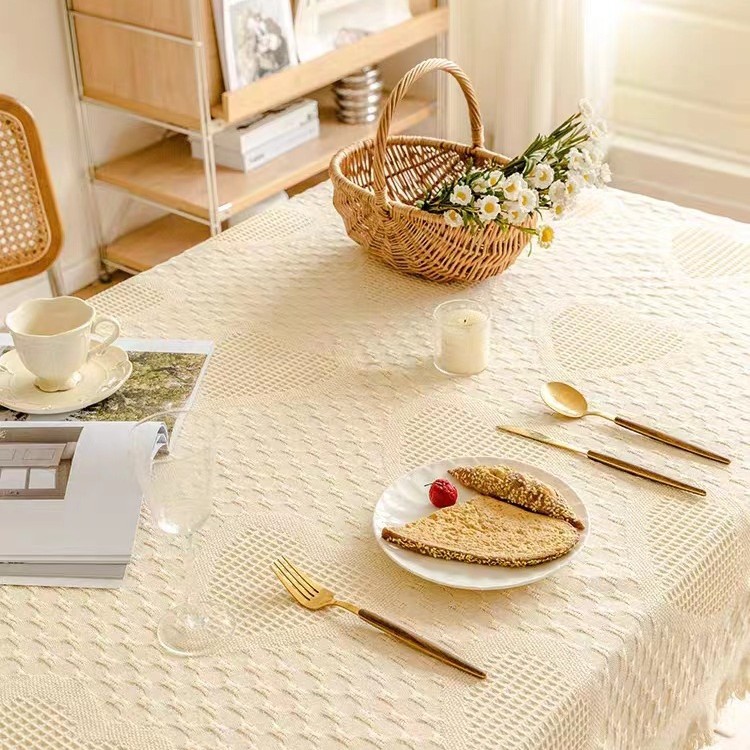 Simple Four-season Blanket Made Of Cotton Fabric A Full-cover Sofa Throw