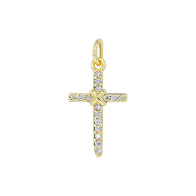 Diy Pendant Bracelet Accessories Micro Inlaid Zircon Cross 8 - Shop at LoveMi