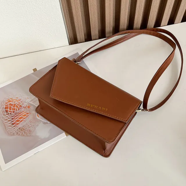 Summer New Fashion Simple Shoulder Bag Brown - Shop at LoveMi