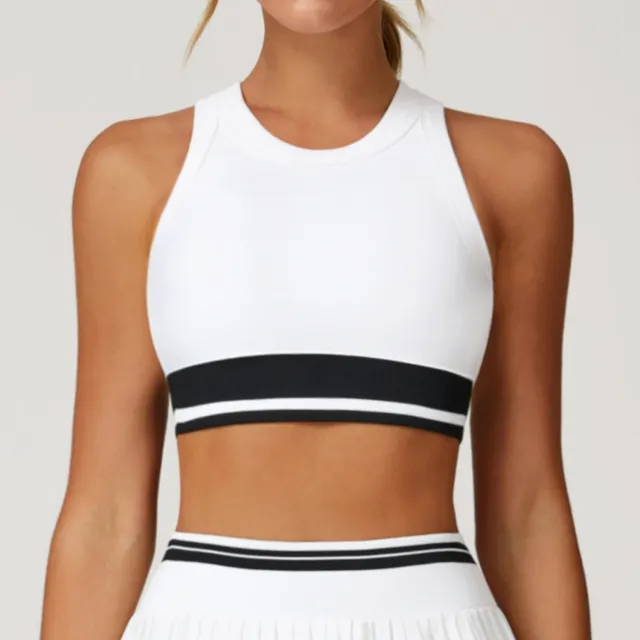 Seamless Yoga Vest Beauty Back Underwear Fitness Running Exercise Vest White - Shop at LoveMi