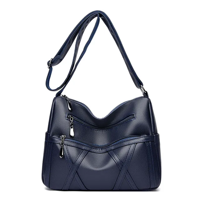 New Large capacity Multi layer Versatile Shoulder Bag Blue - Shop at LoveMi