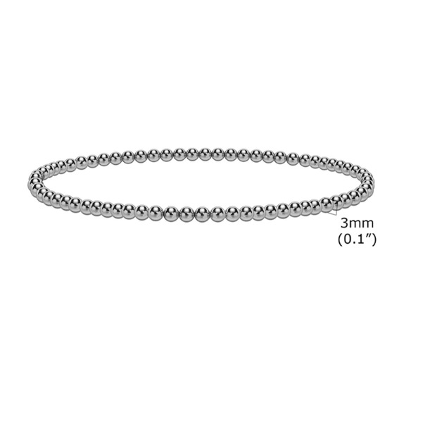 Simple Round Beads High-grade Twin Elastic Beaded Bracelet Ornament