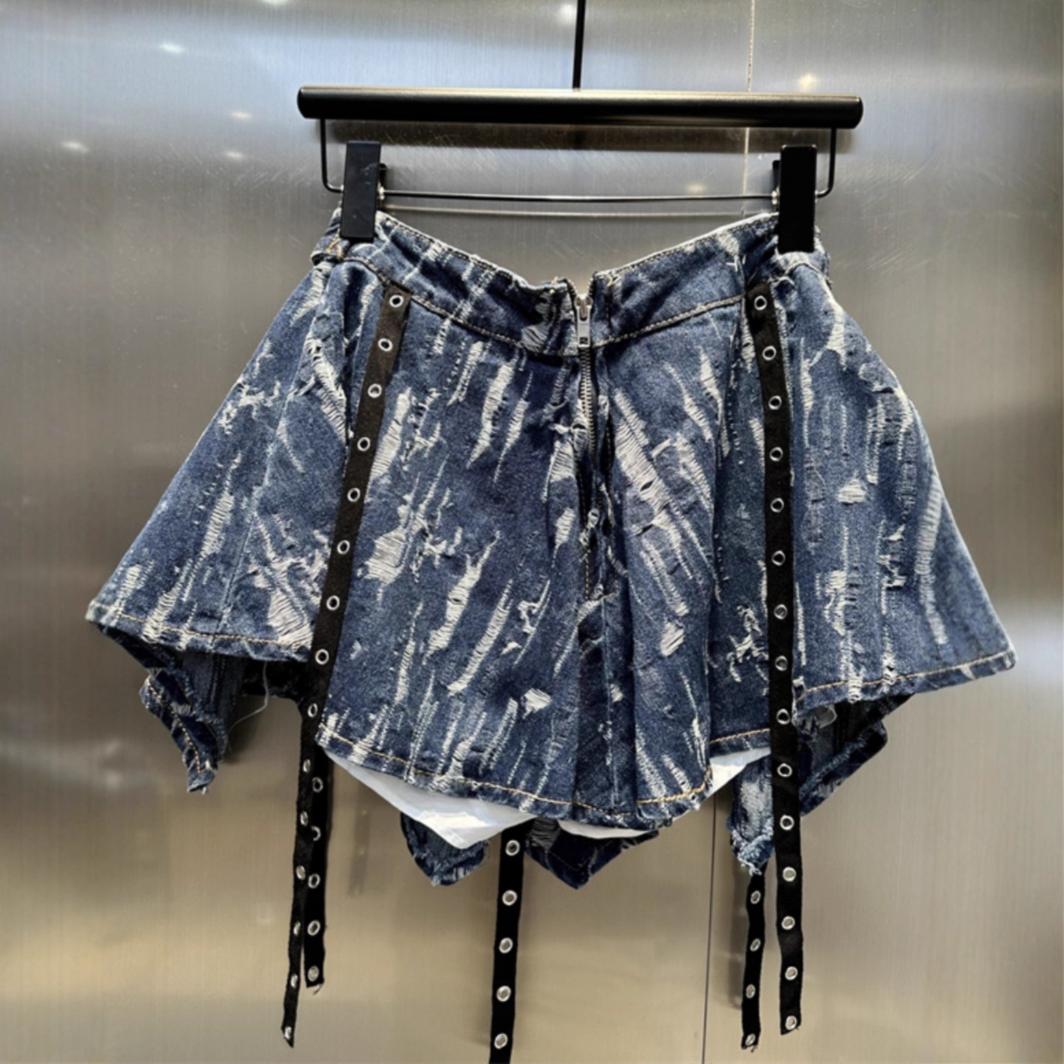 Fashionable Asymmetric Denim Skirt For Women