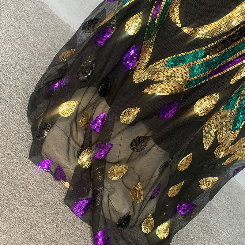 Sequin Fishtail Maxi Dress, picture 3 of 9