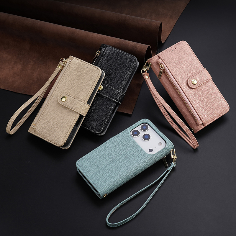 Portofel cu fermoar pentru femei Geantă de telefon din piele cu 16 celule, tip flip, tip crossbody