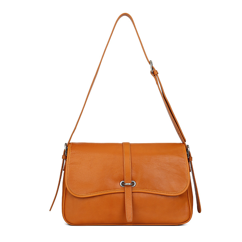 Full-Grain Leather Underarm Bag