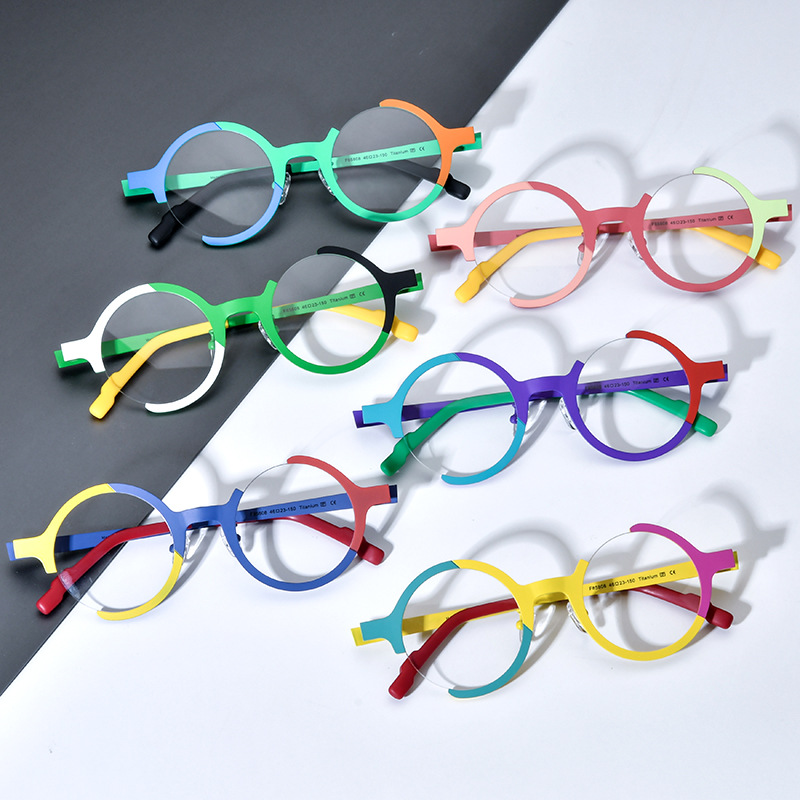 Color Matching Fashion Glasses Frame - Image 8