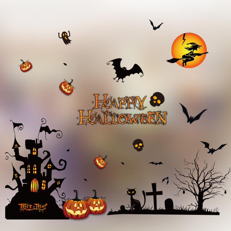 Title 20, Adesivos de Halloween para decoração de porta d...