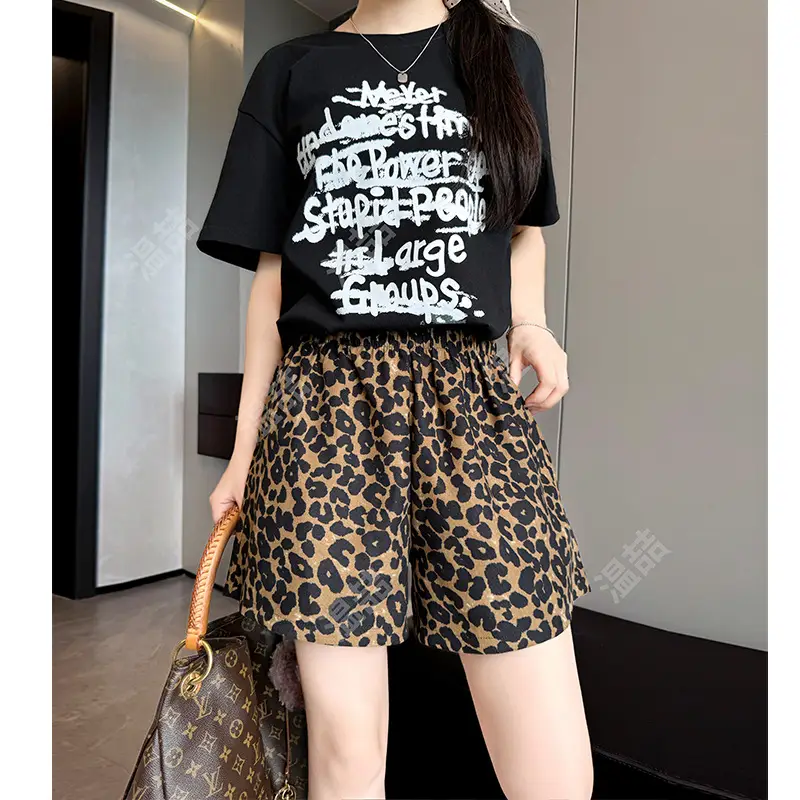 Women's Loose Summer Drapey Straight-Cut Cropped Pants