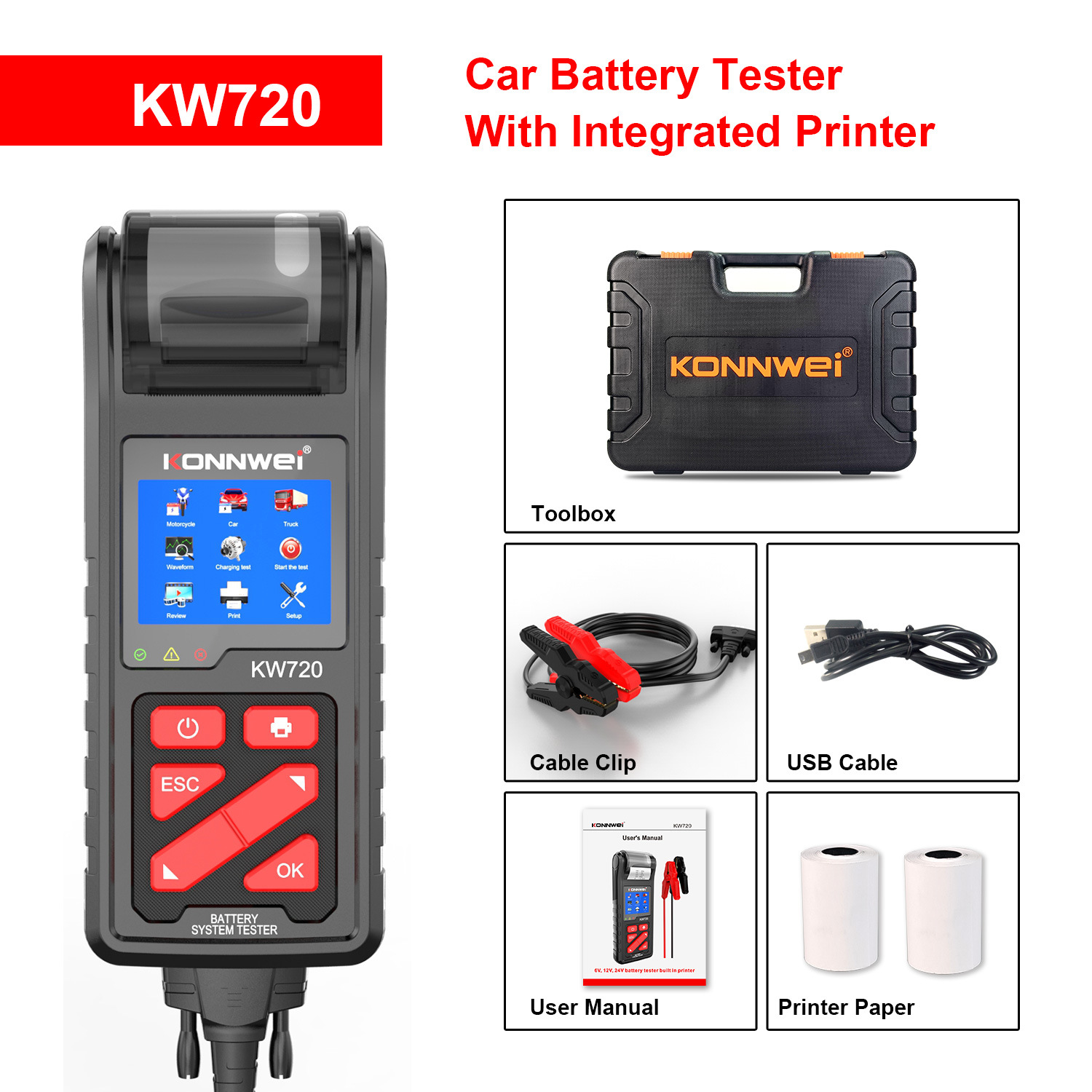 Car Battery Battery Inspection Printing Inner Resistance Instruments