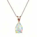 Waterdrop Opal Pendant Necklace For Women Elegant And High-end view 13