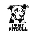 Dog I Love My Bumper I Love My Reflective Sticker view 2