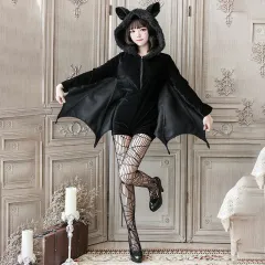 Bat Demon Animal Party Carnival Costume For Role-Playing Performances - Black - View 1