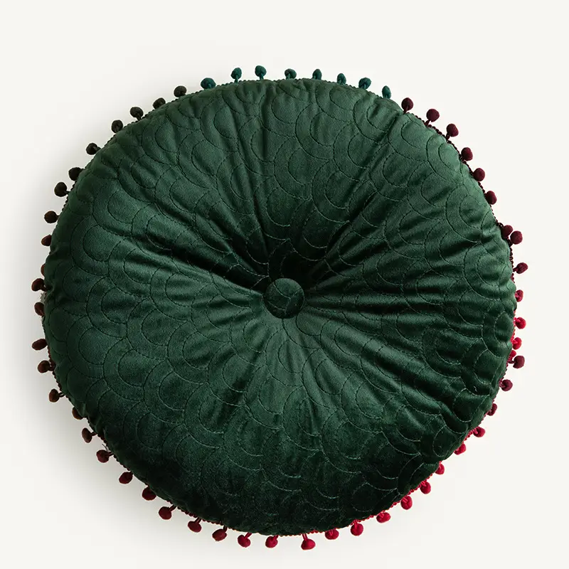 Nordic Style Solid Color Velvet Living Room Sofa Cushion