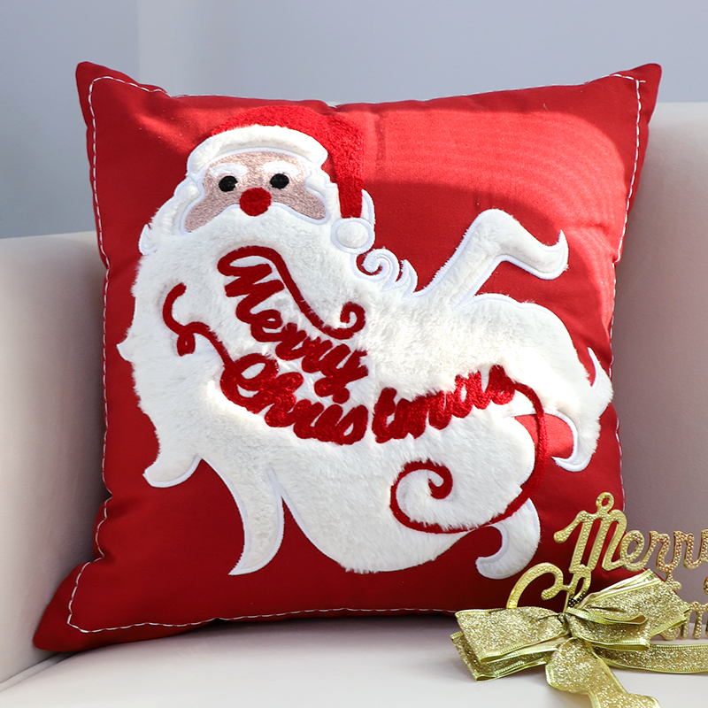 Snowflake Elk Square Pillow