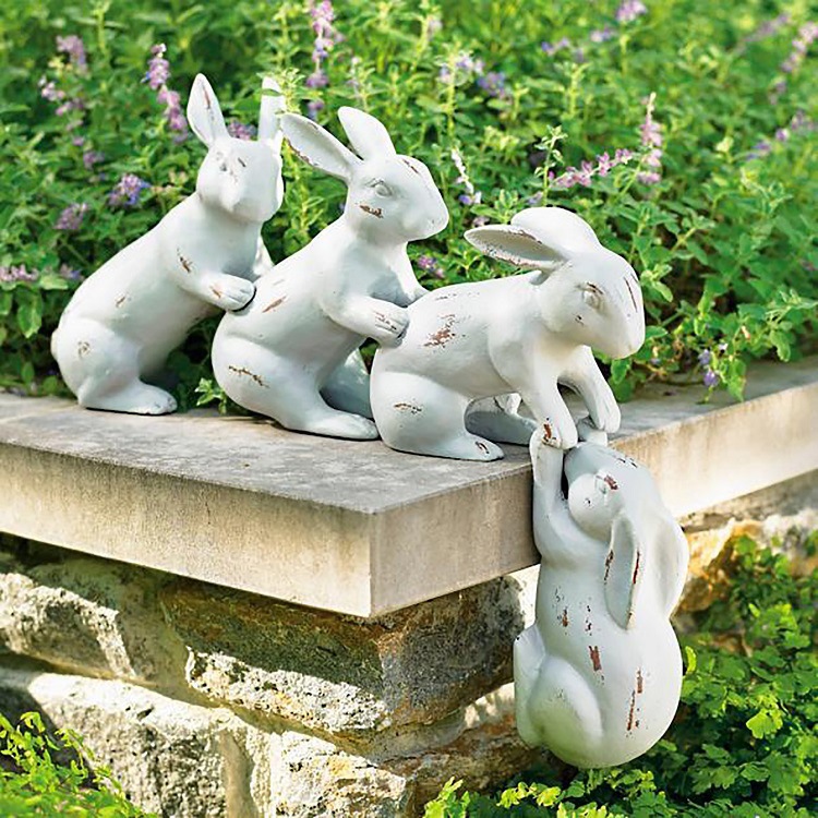 Sculpture Party Saved By Rabbit Decorative Gift