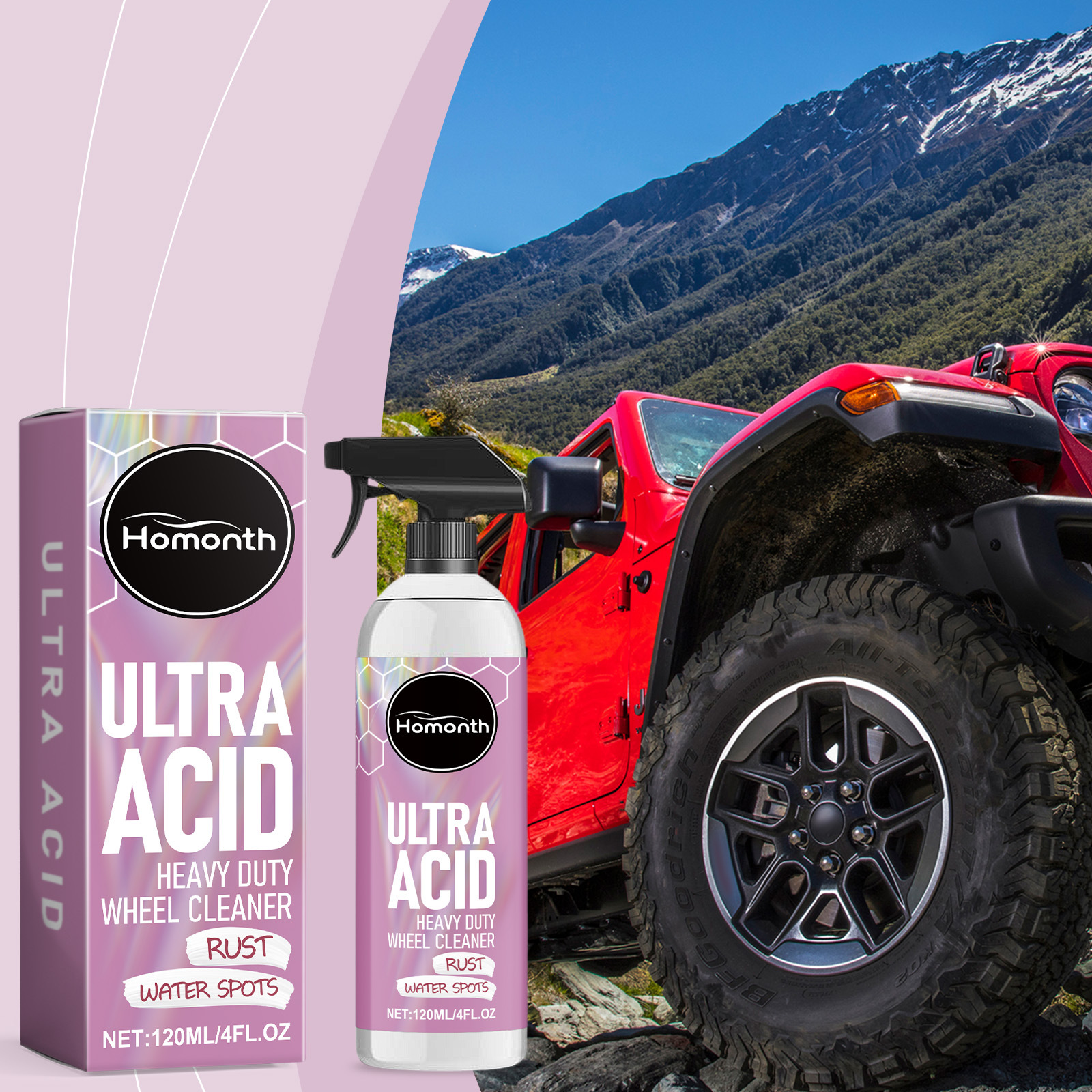 Heavy Duty Wheel Cleaner Decontamination Anti-aging - Image 3